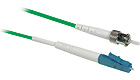 LC/ST Plenum-Rated 9/125 Simplex Single-Mode Fiber Patch Cable - Green, 10m LC/ST Plenum-Rated 9/125 Simplex Single-Mode Fiber Patch Cable - Green, 10m