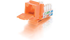 CAT-5e 90° RJ-45 UTP Keystone Jack, Orange