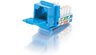 Cat5E 90° Keystone Jack Blue