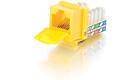 Cat5E 90° Keystone Jack Yellow