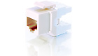 Cat6 180° Keystone Jack Ivory