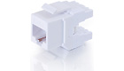 Cat6 180° Keystone Jack White