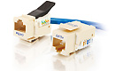 CAT-5e RJ45 UTP Toolless Keystone Jack, Ivory