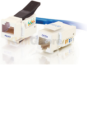 CAT-5e RJ45 UTP Toolless Keystone Jack, White CAT-5e RJ45 UTP Toolless Keystone Jack, White