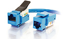 Cat5e Toolless Keystone Jack - Blue Cat5e Toolless Keystone Jack - Blue