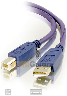 USB 2.0 A/B Cable Purple, 3m USB 2.0 A/B Cable Purple, 3m