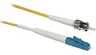 LC/ST LSZH Simplex 9/125 Single-Mode Fiber Patch Cable - Yellow, 10m LC/ST LSZH Simplex 9/125 Single-Mode Fiber Patch Cable - Yellow, 10m