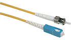 SC/ST LSZH Simplex 9/125 Single-Mode Fiber Patch Cable - Yellow, 10m SC/ST LSZH Simplex 9/125 Single-Mode Fiber Patch Cable - Yellow, 10m