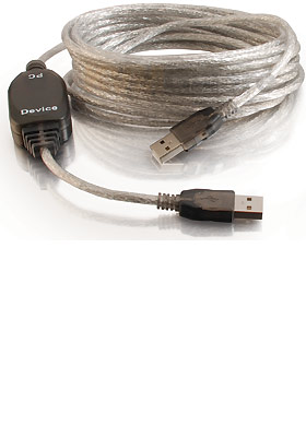 USB 2.0 A Male to A Male Active Extension Cable, 5m