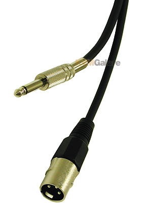 Pro-Audio Cable XLR Male to 1/4in Male, 3-feet