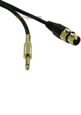 Pro-Audio Cable XLR Female to 1/4in Male, 6-feet