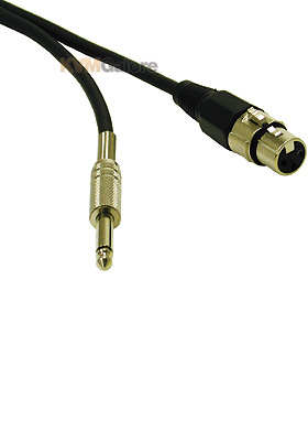 Pro-Audio Cable XLR Female to 1/4in Male, 1.5-feet