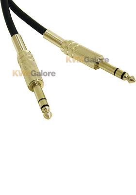 Pro-Audio Cable 1/4in TRS Male to 1/4in TRS Male, 1.5-feet