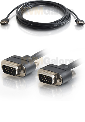 Plenum, Low Profile HD15 SXGA M/M Video Cable, 25-Feet