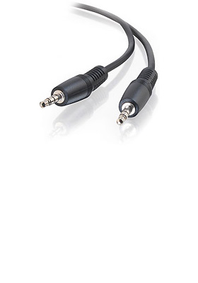 3.5mm Black M/M Stereo Audio Cable, 1.5-feet 3.5mm Black M/M Stereo Audio Cable, 1.5-feet