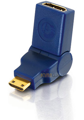 Velocity HDMI Female to HDMI Mini Male 90° Rotating Adapter