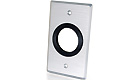 Single Gang 1.5in Grommet Wall Plate, Brushed Aluminum