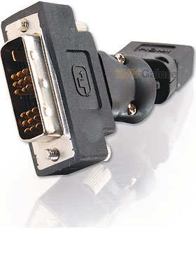 HDMI Female to DVI-D Male 360° Rotating Adapter HDMI Female to DVI-D Male 360° Rotating Adapter