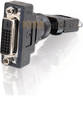 HDMI Male to DVI-D Female 360° Rotating Adapter HDMI Male to DVI-D Female 360° Rotating Adapter