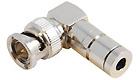 Right Angle Compression BNC Connector for Miniature Coax - 10-Pack