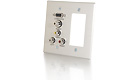 HD15 + 3.5mm + RCA A/V + Decora-Style Cut-Out Wall Plate, Double Gang