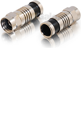 RG6 Compression F-Type Connector with O-Ring - 20-Pack