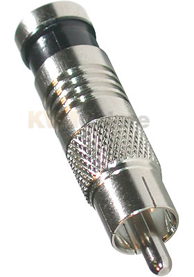 RG59 Compression RCA Connector - 50-Pack