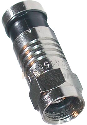 RG59 Compression F-Type Connector with O-Ring - 50-Pack