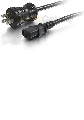 Hospital-Grade Power Cord, Black - 8-feet