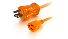 Hospital Grade Power Extension Cord, Orange - 50-feet