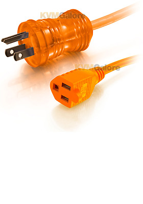 Hospital Grade Power Extension Cord, Orange - 50-feet