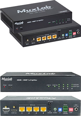 4K/30 HDMI 1x4 HDBaseT Splitter