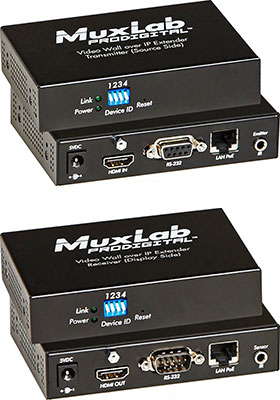 Video Wall over IP Extender Kit with PoE Video Wall over IP Extender Kit with PoE