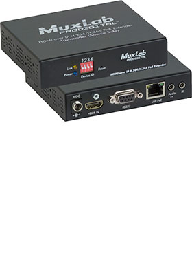 1080p HDMI over IP H.264/H.265 PoE Transmitter 1080p HDMI over IP H.264/H.265 PoE Transmitter