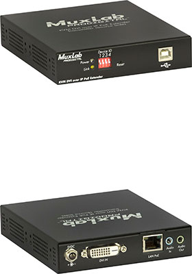 1080p DVI KVM over IP w/ PoE Transmitter