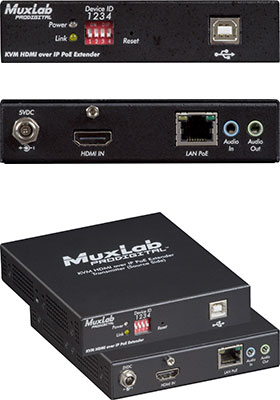 UHD-4K HDMI KVM over IP w/ PoE Transmitter UHD-4K HDMI KVM over IP w/ PoE Transmitter