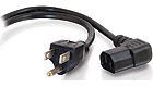 Universal Right-Angle Power Cord (IEC320C13R to NEMA 5-15P), 10-feet