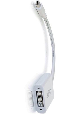 Mini DisplayPort to DVI-D Active Adapter/Converter, White Mini DisplayPort to DVI-D Active Adapter/Converter, White