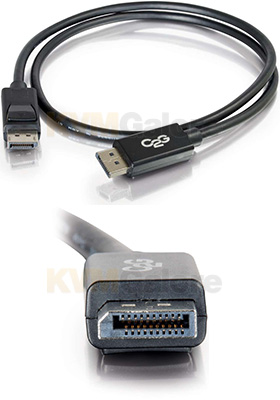 DisplayPort Cable with Latches, 10-Feet