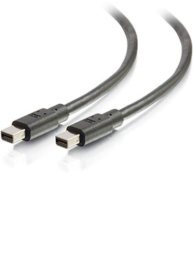 Mini-DisplayPort M/M Cable, 10 Feet, Black Mini-DisplayPort M/M Cable, 10 Feet, Black