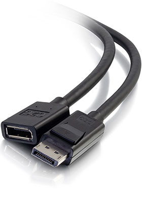 DisplayPort Male to Female Extension Cable, 6 Feet