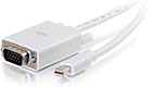 Mini-DisplayPort to VGA Active Adapter-Cable, 10 Feet, White
