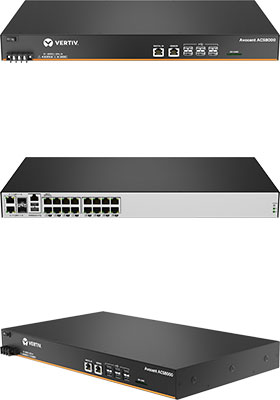 16-Port ACS 8000 Serial Console Server/Switch, DC-Power