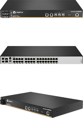 32-Port ACS 8000 Serial Console Server/Switch w/ Modem, Dual-DC Power