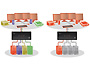 Image 3 of 4 - Diagrams show the switching of connected devices across all connnected computers and the selection of all connected devices to a single computer.