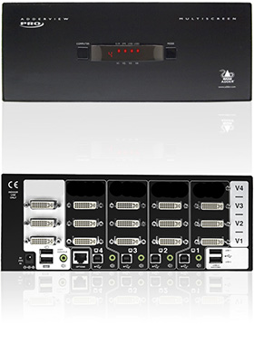 AdderView 4 PRO DVI MultiScreen, Triple-Head