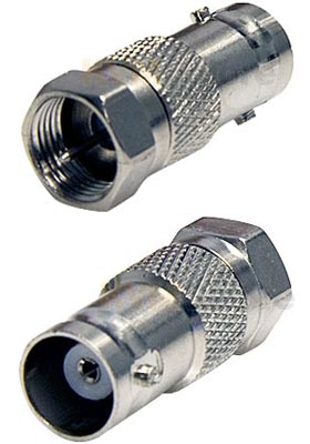 BNC to F-Type Coaxial Adapter - F/M BNC to F-Type Coaxial Adapter - F/M