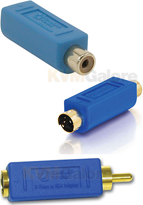 Bi-Directional S-Video to RCA Video Adapters Bi-Directional S-Video to RCA Video Adapters