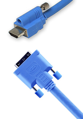 DVI to HDMI Locking Cables