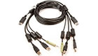 DisplayPort/2x USB/Audio KVM Cable, 10 Feet